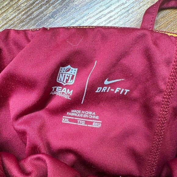 Nike NFL Redskins Shorts Mens XXL Dri Fit Basketball Shorts Burgundy Pockets - Picture 6 of 8